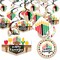 Big Dot of Happiness Happy Kwanzaa - Party Decor - Party Decoration Swirls - Set of 40